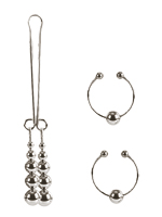 Nipple and Clitoral Non Piercing Body Jewelry - Silver