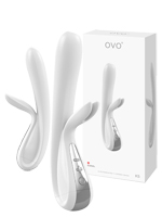OVO K5 Rabbit Vibrator - white/chrome