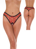 Open G-String - red - One Size