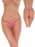 Open G-String - pink - One Size