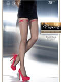 Fiore - Patterned Tights Ascona Black