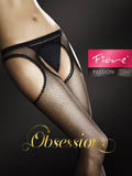 Fiore - Fishnet Suspender Tights Passion Tan